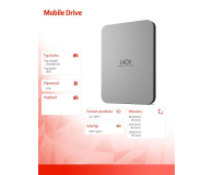 LaCie 4TB Mobile Drive V2 Srebrny - 1244409 - zdjęcie 2